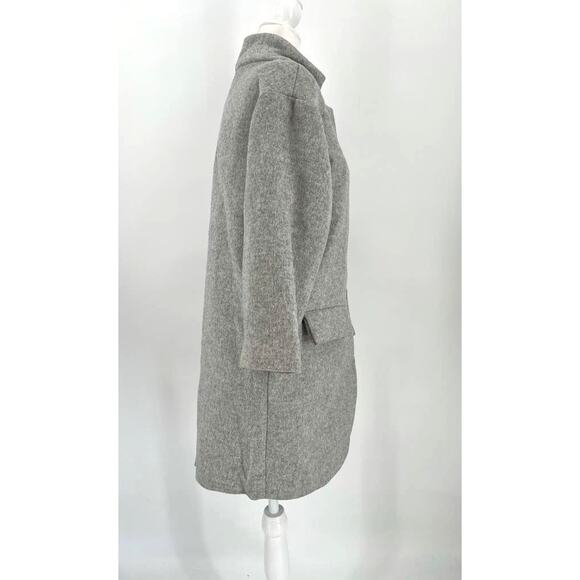 Wool Cashmere 3/4 Length Sleeve Coat - Picture 4 of 7